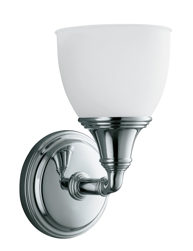Kohler K-10570-CP; Devonshire(R); single wall sconce; in Polished Chrome   K-10570-CP; 10570-CP; 1043379-CP