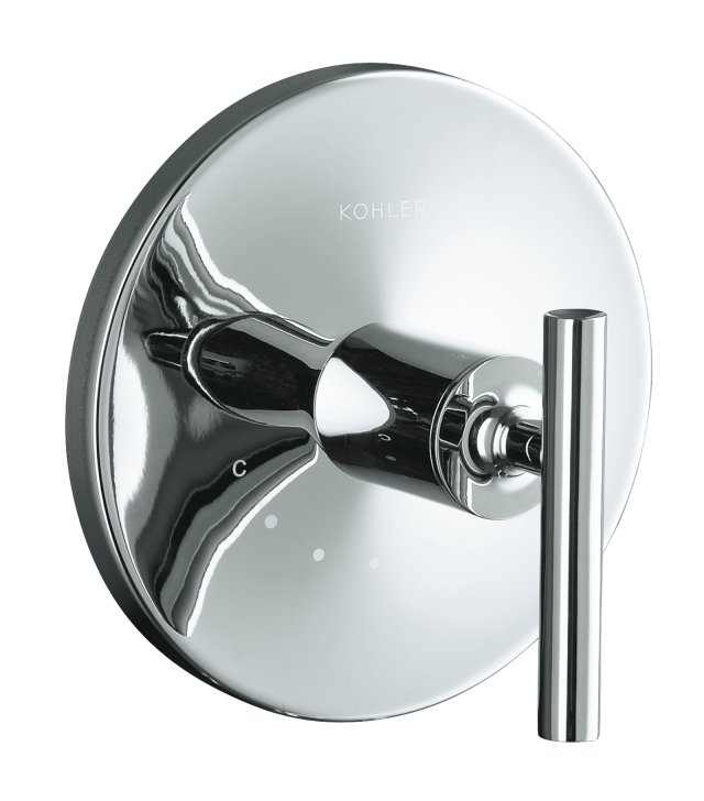 Kohler K-T14488-4 Purist(R) thermostatic valve trim with lever handle valve not included