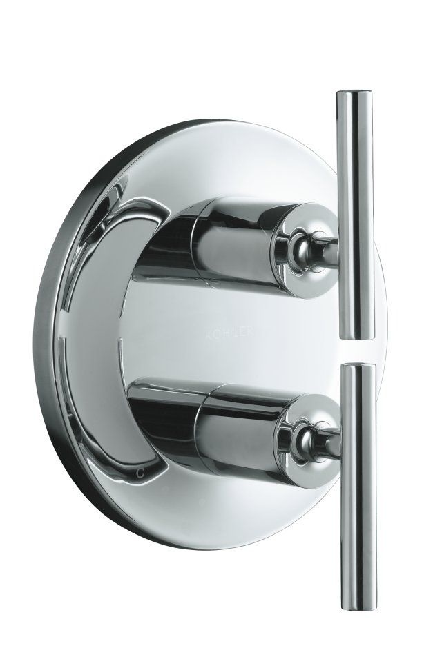 Kohler K-T14489-4 Purist(R) stacked valve trim valve not included