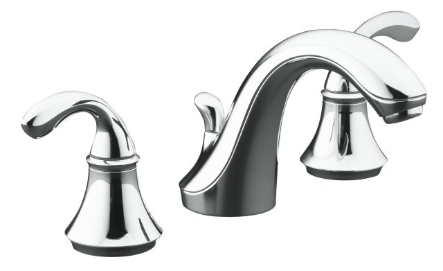 Kohler K-10272-4G Forte widespread lavatory faucet with script le