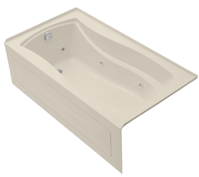 Kohler K-1224-HL Mariposa(R) 5.5' whirlpool with integral apron heater and left-hand drain