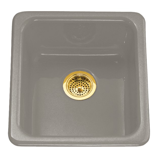 Kohler K-6584-K4; Iron/Tones (R) self-rimming (17"" x 18-3/4"") or undercounter (14"" x 15-3/4"") kitchen sink; in Cashmere; Discontinued Product - Use K-6584-58