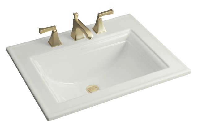 Kohler K-2337-1 Memoirs(R) self-rimming lavatory with Stately design and single-hole faucet drilling
