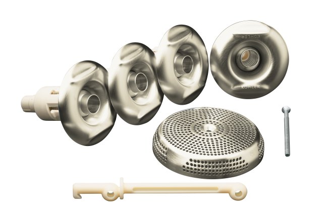 Kohler K-9694-BN; Flexjet (TM) whirlpool trim kit with four jets; in Vibrant Brushed Nickel