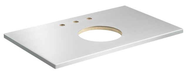 Kohler K-3043E-BE Tellieur(R) tabletop for K-3103 cut for Iron Bell Vessels and Iron Etchings Vessels lavatories with 8"" centers