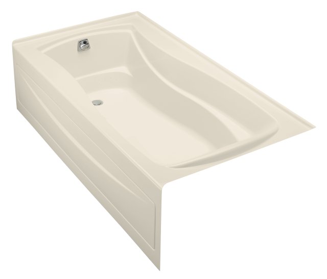 Kohler K-1257-GLA Mariposa(R) 6' BubbleMassage(TM) bath with integral apron and left-hand drain