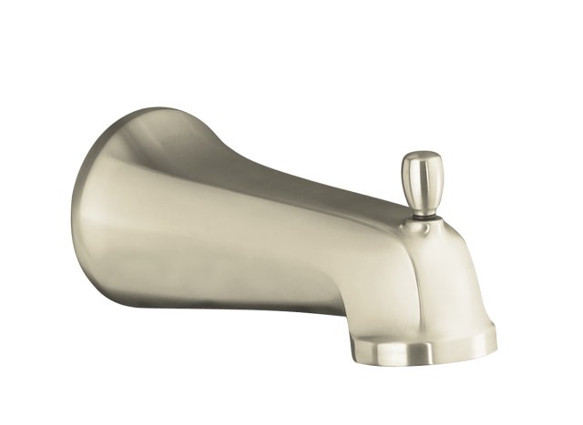 Kohler K-10588-BN; Bancroft (R) wall-mount diverter bath spout; in Vibrant Brushed Nickel