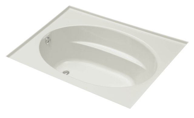 Kohler K-1114-GLF Windward(TM) 6' BubbleMassage(TM) bath with three-side integral flange and left-hand drain