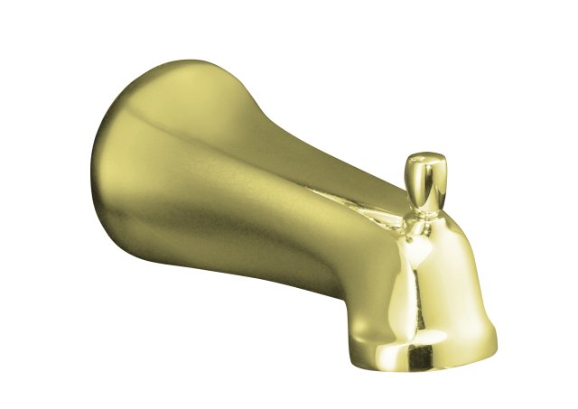 Kohler K-10589-AF; Bancroft (R) wall-mount diverter bath spout with slip-fit connection; in Vibrant French Gold; Discontinued Product