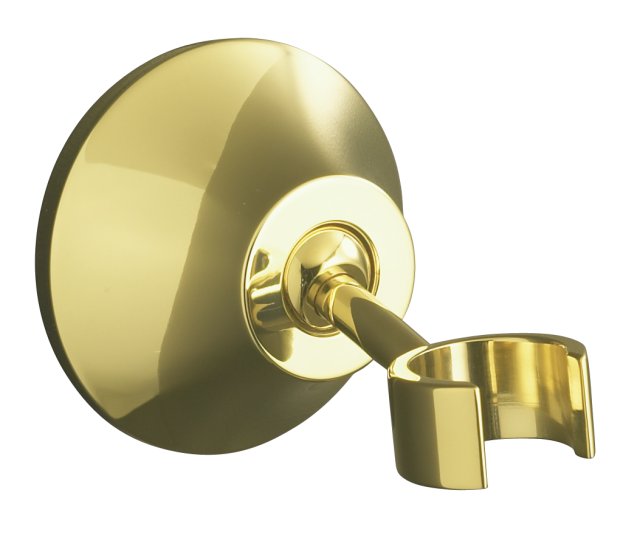 Kohler K-352-PB; Forte (R) adjustable wall-mount bracket; in Vibrant Polished Brass