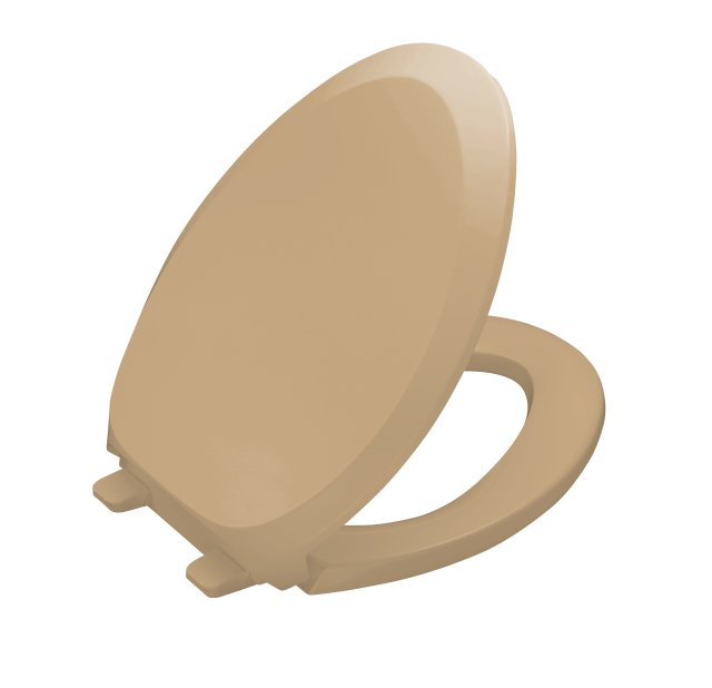 Kohler K-4713-33; French Curve (R); quiet-close (tm) elongated toilet seats quiet-close with grip-tight; in Mexican Sand; Discontinued Product