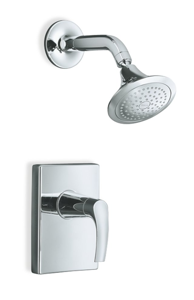 Kohler K-T18489-4-SN; Symbol (TM) Rite-Temp (R) pressure-balancing shower faucet trim, valve not included; in Vibrant Polished Nickel; Discontinued Product - Use Kohler K-T18489-4