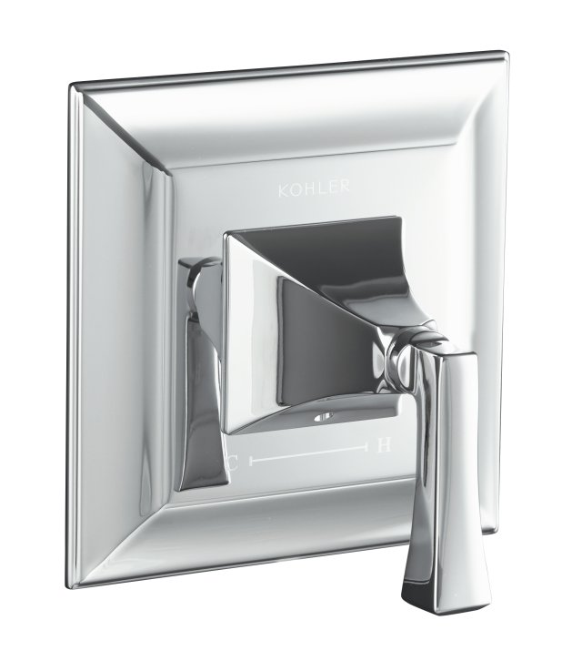 Kohler K-T10421-4V Memoirs(R) thermostatic valve trim with Stately design and Deco lever handle valve not included