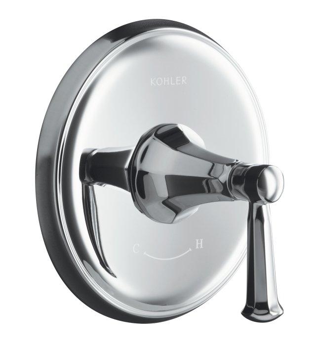 Kohler K-T10426-4C Memoirs(R) thermostatic valve trim with Classic design and lever handle valve not included