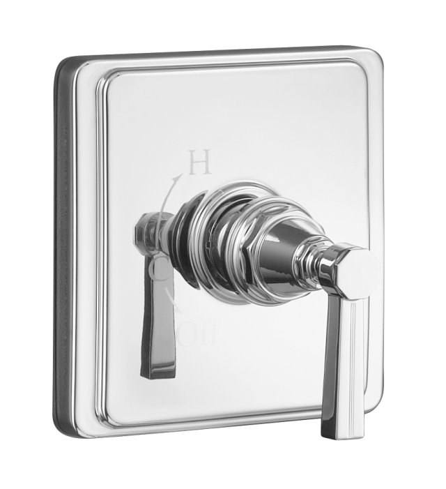 Kohler K-T13135-4B Pinstripe(R) Rite-Temp(R) pressure-balancing valve trim with lever handle valve not included