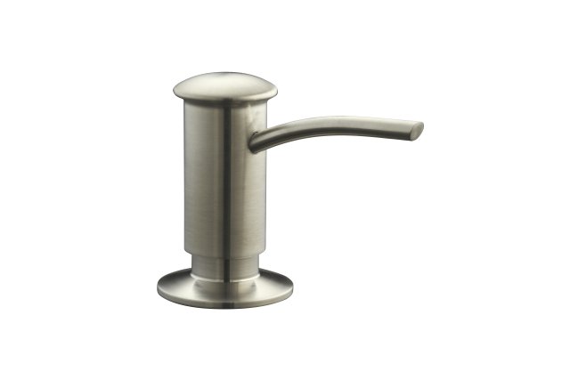 Kohler K-1895-C-BN; ; soap/lotion dispenser with contemporary design (clam shell packed); in Brushed Nickel   K-1895-C-BN; 1895-C-BN; 1041640-BN; 1041646-BN