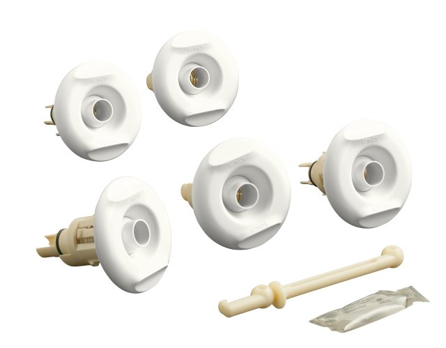 Kohler K-9695-0; Flexjet (TM) whirlpool trim kit with five jets; in White