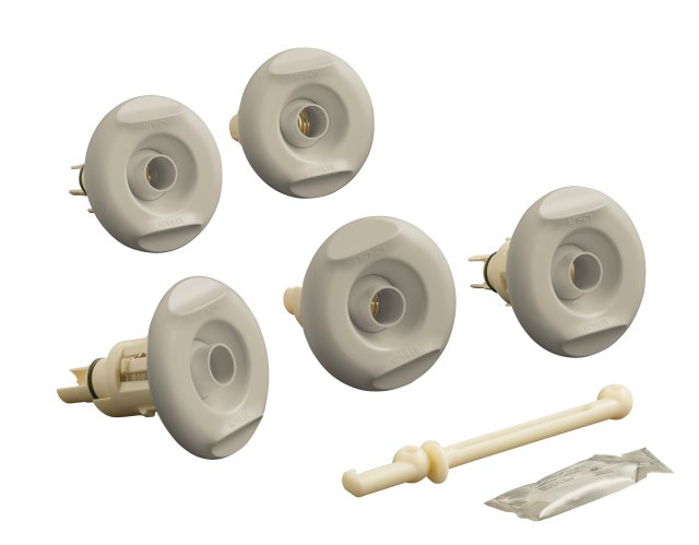 Kohler K-9695-G9; Flexjet (TM) whirlpool trim kit with five jets; in Sandbar