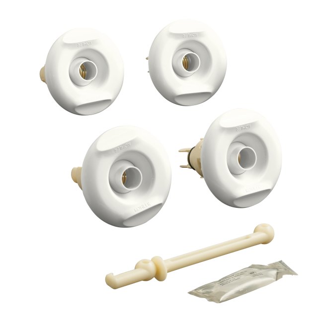 Kohler K-9694-0; Flexjet (TM) whirlpool trim kit with four jets; in White