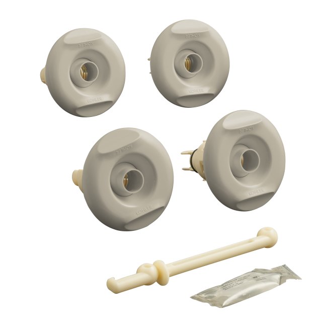Kohler K-9694-G9; Flexjet (TM) whirlpool trim kit with four jets; in Sandbar