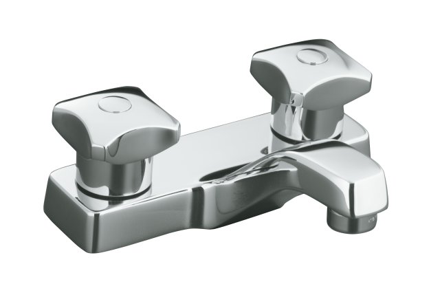 Kohler K-7404-2A Triton(R) centerset lavatory faucet with standard handles less drain and lift rod