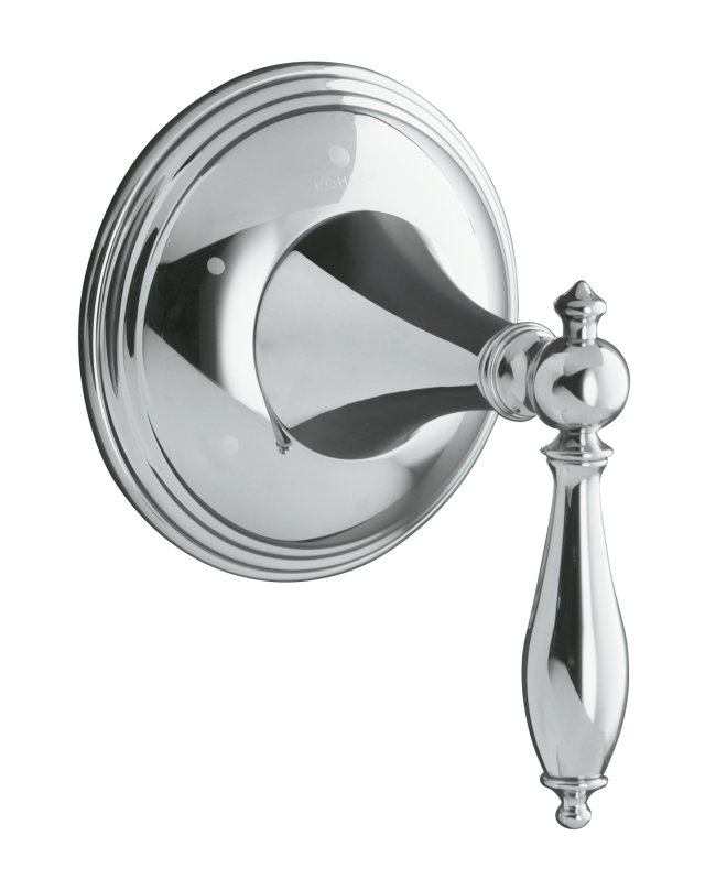 Kohler K-T10304-4M Finial(R) Traditional transfer valve trim with lever handle valve not included