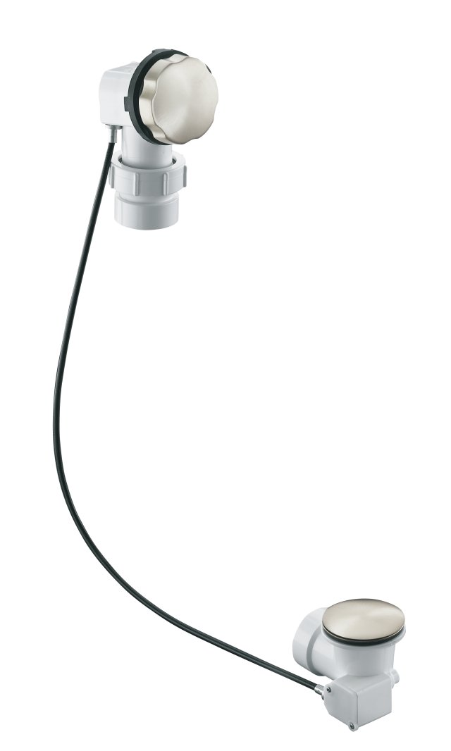 Kohler K-7214-BN; Clearflo cable bath drain less PVC tubing; in Vibrant Brushed Nickel
