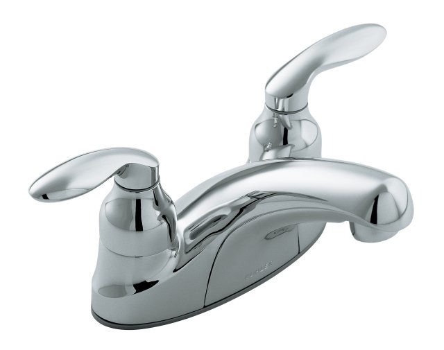 Kohler K-15240-4 Coralais(R) centerset lavatory faucet with lift-rod hole and lever handles