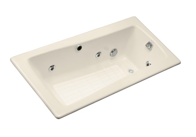 Kohler K-845-H2 Maestro(TM) whirlpool less grip rail drillings