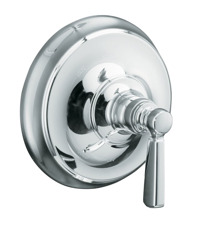 Kohler K-T10584-4 Bancroft(R) Rite-Temp(R) pressure-balancing valve trim with metal lever handle valve not included