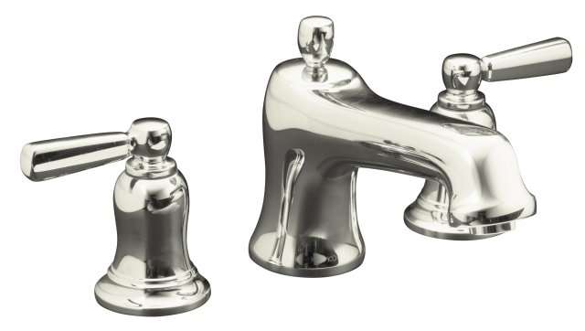 Kohler K-T10592-4 Bancroft(R) deck-mount bath faucet trim with metal lever handles valve not included