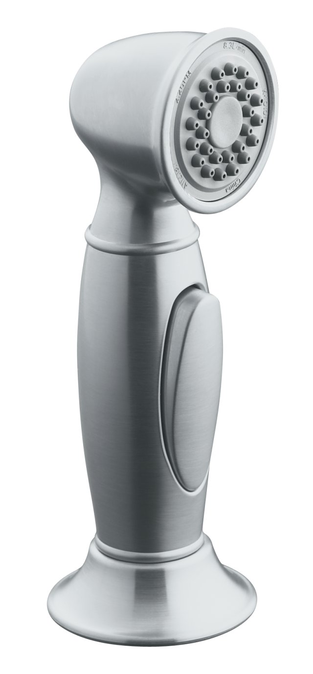 Kohler K-10101-G; Accent (TM) kitchen sidespray; in Brushed Chrome; Discontinued Product