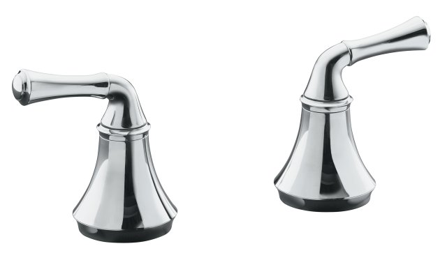 Kohler K-T10291-4A Forte(R) deck-mount bath valve trim with traditional handles valve not included