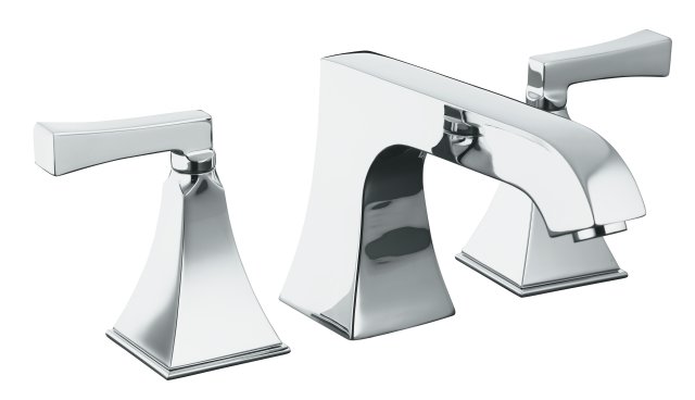 Kohler K-T469-4V-AF Memoirs(R) deck-mount high-flow bath faucet trim with Stately design and Deco lever handles valve not included; Discontinued Product