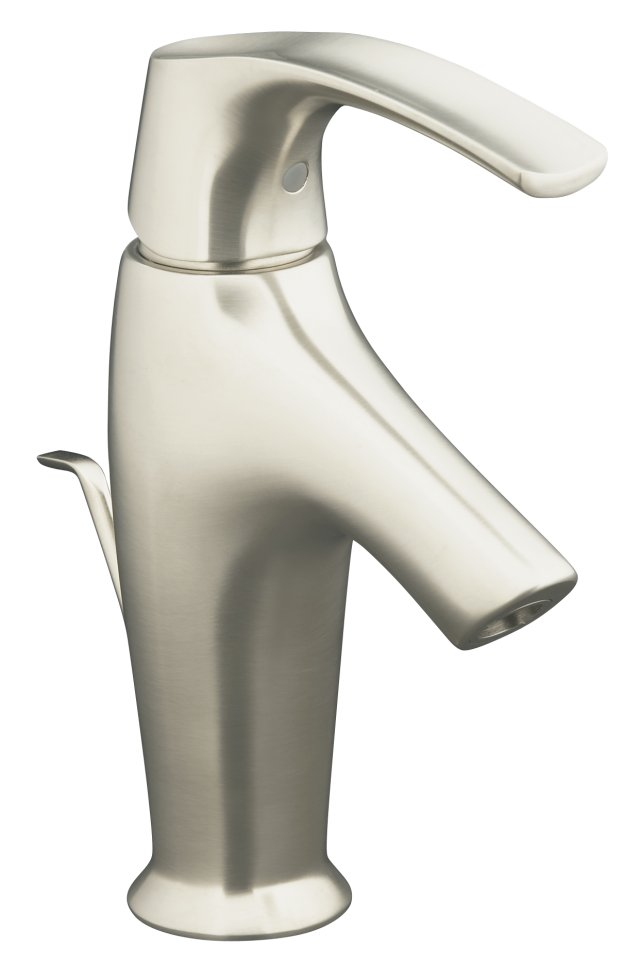 Kohler K-19480-4-BN; Symbol (TM) single-control lavatory faucet; in Vibrant Brushed Nickel; Discontinued Product