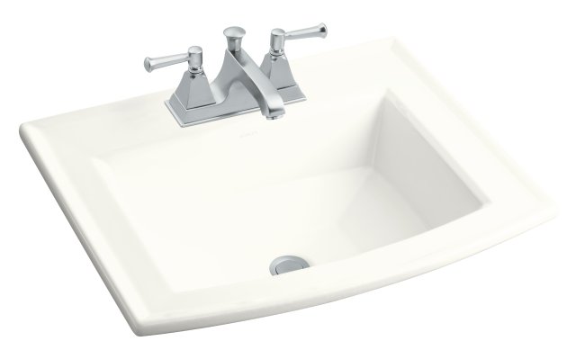 Kohler K-2356-4-0; Archer (TM) self-rimming lavatory with 4" centers; in White