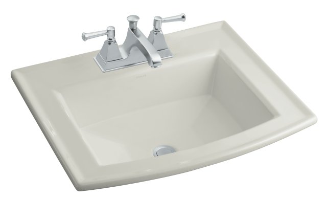 Kohler K-2356-4-95; Archer (TM) self-rimming lavatory with 4" centers; in Ice Grey