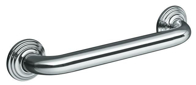 Kohler K-10540-S; ; traditional 12" grab bar; in Polished Stainless  K-10540-S; 10540-S; 1051891-CP; 1051891-S