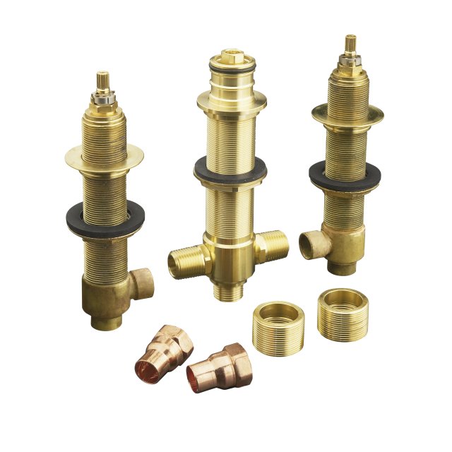 Kohler K-438-K High-flow 1/2" valve system with diverter bath-mount
