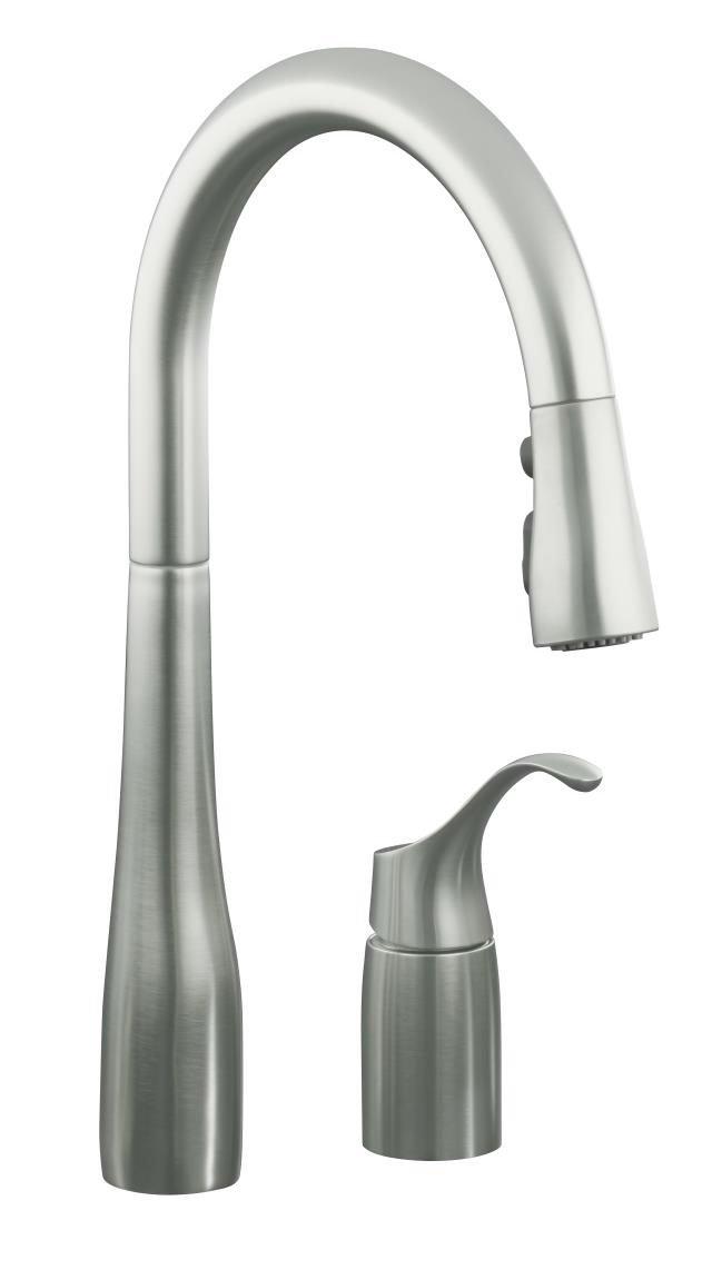 Kohler K-647 Simplice(TM) pull-down kitchen sink faucet