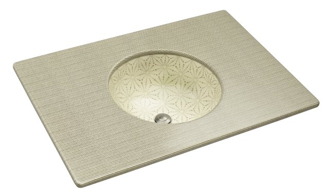 Kohler K-14031-KB Tog & Thel(TM) design on vitreous countertop with 8"" hole drilling