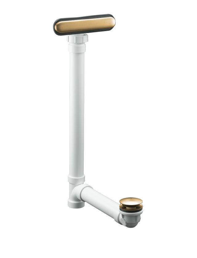 Kohler K-7272-BV; Clearflo slotted overflow bath drain; in Vibrant Brushed Bronze