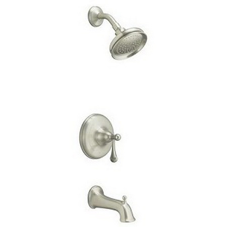 Kohler K-T11552-4 Bellhaven(TM) bath and shower faucet trim with lever handle and NPS spout valve not included