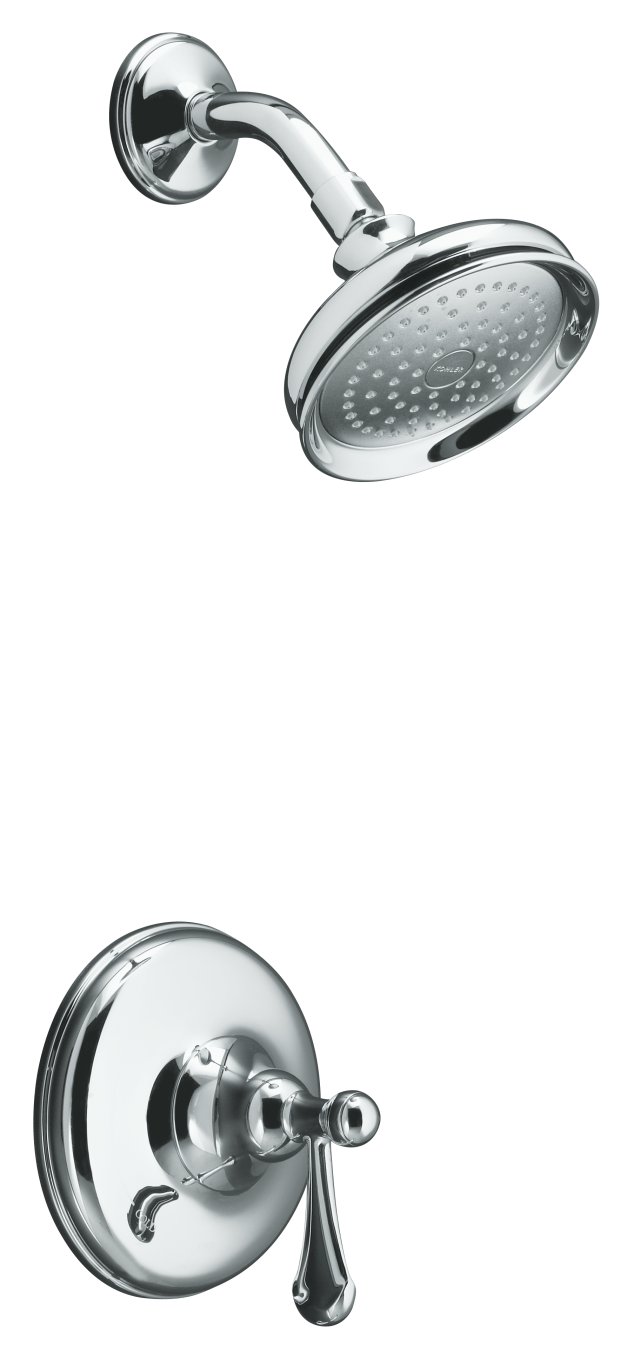 Kohler K-T11553-4-CP; Bellhaven (R) shower faucet trim with lever handle, valve not included; in Polished Chrome; Discontinued Product - Use Kohler K-T11553-4