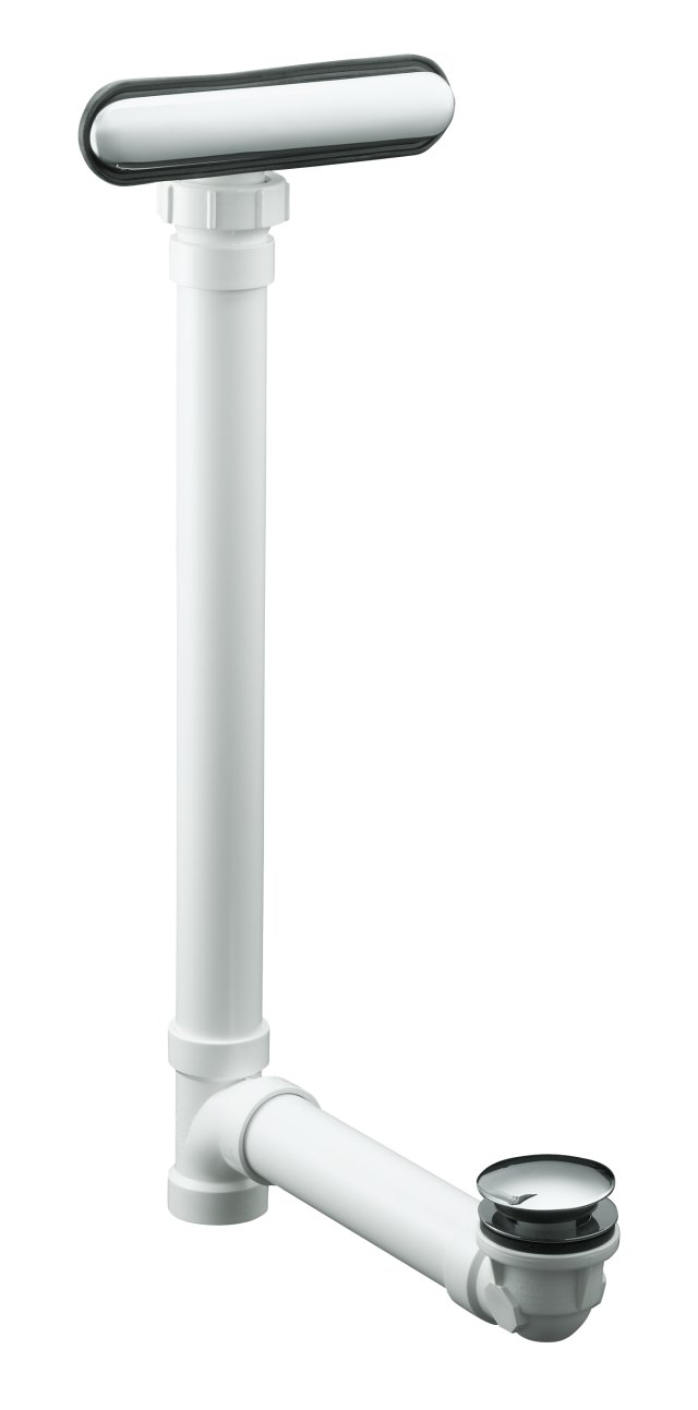 Kohler K-7272-PB; Clearflo slotted overflow bath drain; in Vibrant Polished Brass