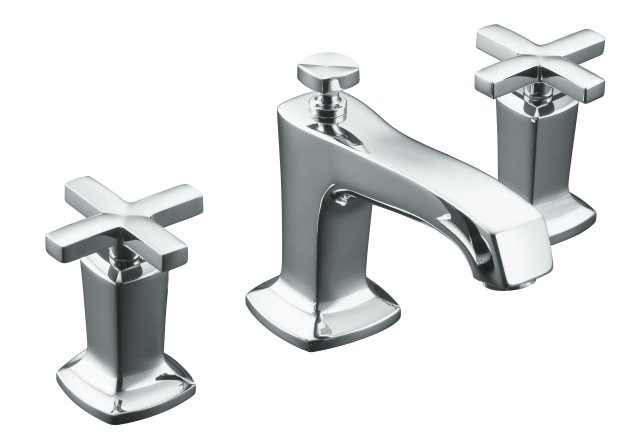 Kohler K-16232-3-CP; Margaux (R) widespread lavatory faucet with cross handles; in Polished Chrome