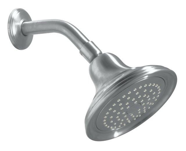 Kohler K-10391-G; Devonshire (R) single-function showerhead; in Brushed Chrome; Discontinued Product - Use Kohler K-10391