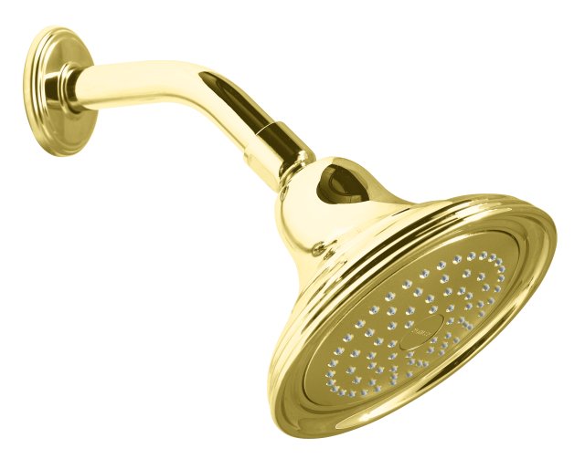 Kohler K-10391-PB; Devonshire (R) single-function showerhead; in Vibrant Polished Brass; Discontinued Product