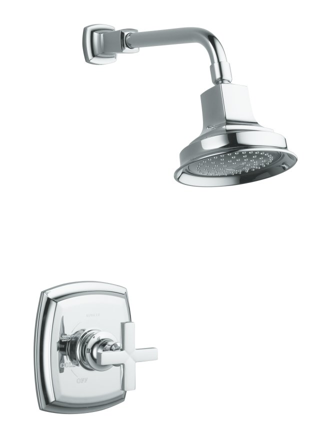 Kohler K-T16234-3 Margaux(TM) Rite-Temp(R) shower faucet trim with cross handle valve not included