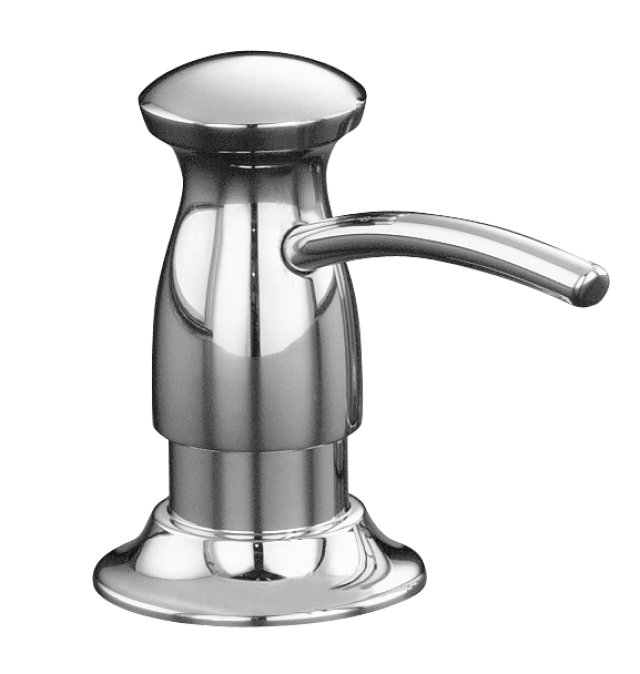 Kohler K-1893-C Soap/lotion dispenser with Transitional design (Clam shell packed)